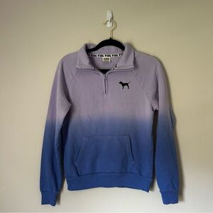 Women’s PINK Quarter Zip “Ombré” Top